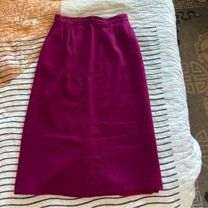 Wool A frame calf length skirt in Wine red burgundy